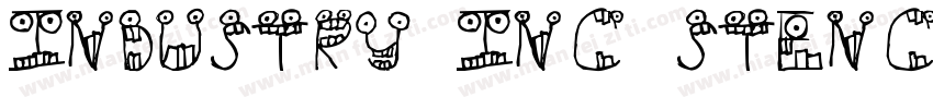 Industry Inc Stencil字体转换